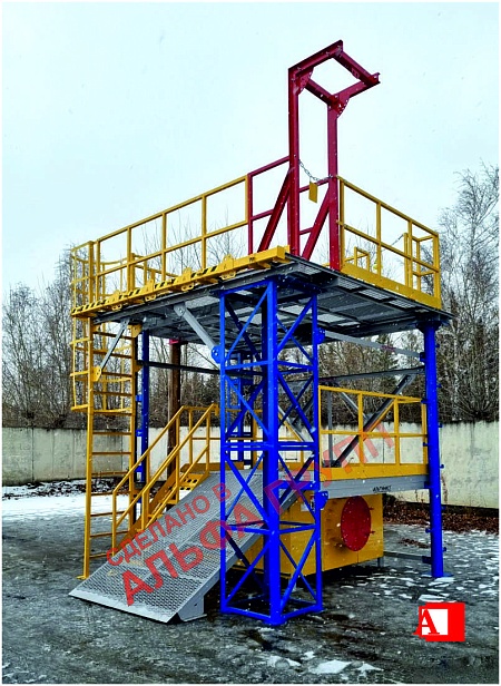 г.Сухой Лог. Полигон для практических работ на высоте  "АЛЬПИНИСТ" 03-02 установлен  в "СЛК ЦЕМЕНТ" г.Сухой Лог. Полигон для практических работ на высоте  "АЛЬПИНИСТ" 03-02 установлен  в "СЛК ЦЕМЕНТ"